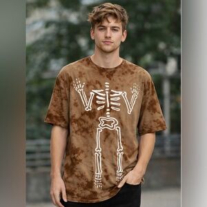 🩻 NWOT! Skeleton Tie Dye Tee